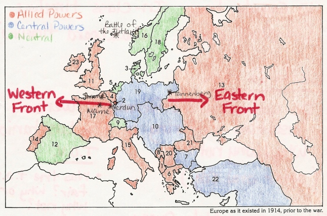 WWI Map Alliances Key